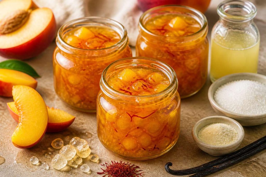 Recette de confiture de nectarines au safran