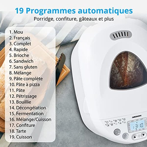Découvrez notre test détaillé de la machine à pain MEDION MD11011 : puissance, polyvalence et résultats. Avis complet et conseils d'utilisation. 