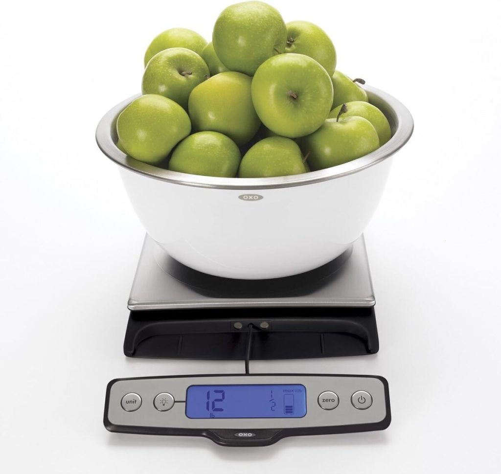 Test de la balance OXO Good Grips 10 kg avec écran extractible