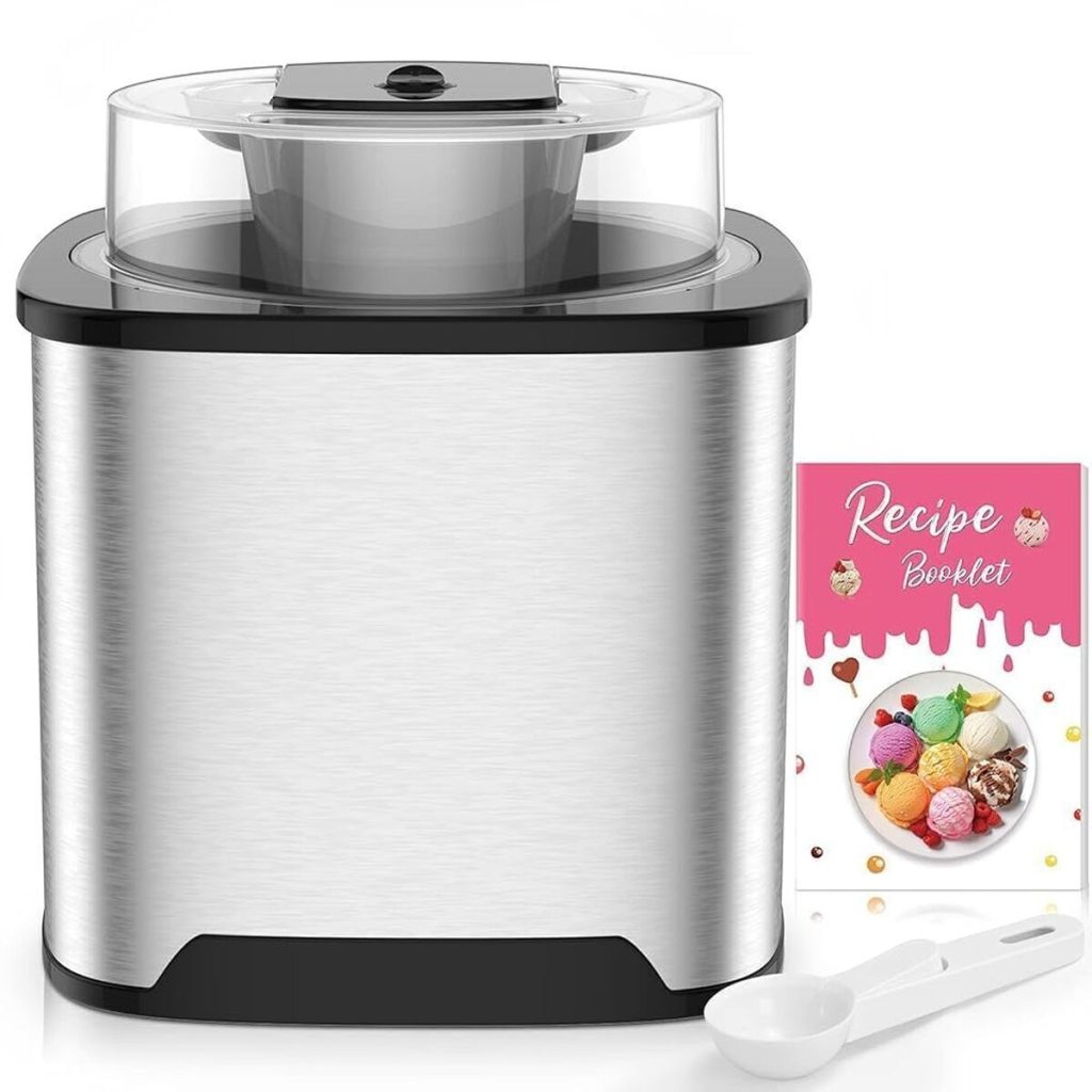 Test turbine à glace en acier inoxydable 2L : sorbetière électrique performante
