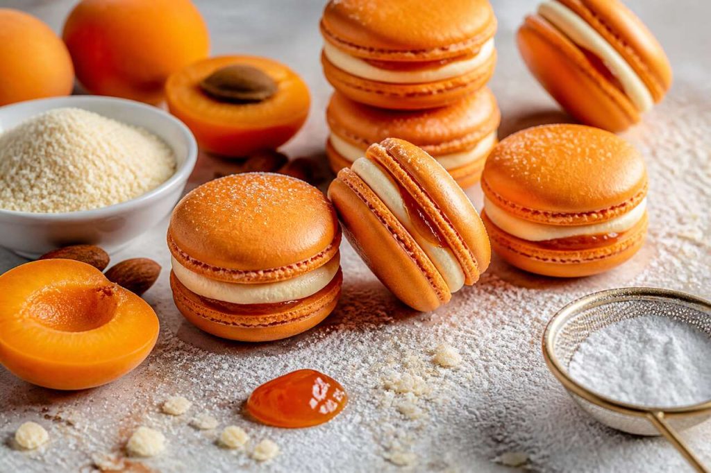 Recette de macarons abricots et chocolat blanc