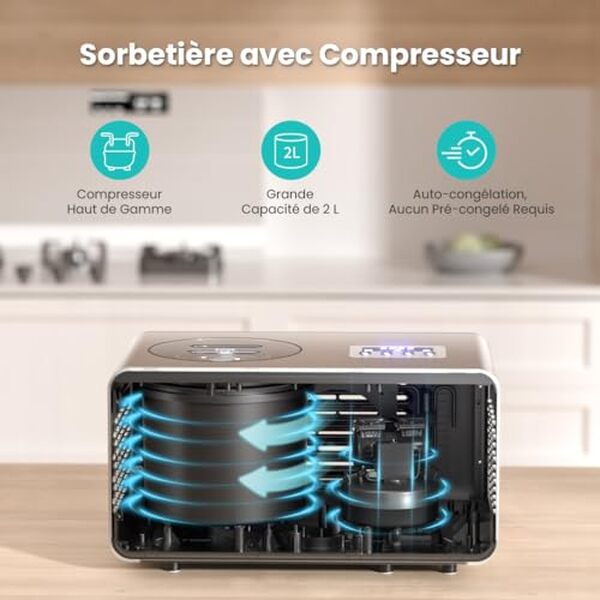 Découvrez notre avis détaillé sur la sorbetière Acmeenjoy Turbine 2L avec compresseur automatique : performances, avantages et résultats de notre test complet. 