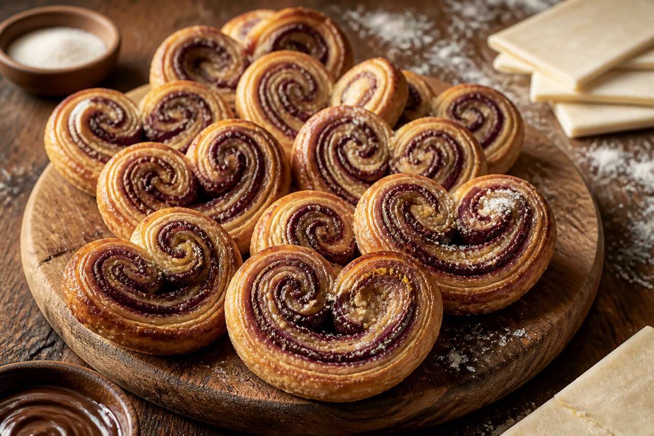 Recette facile de palmiers au Nutella croustillants