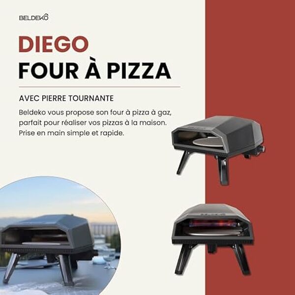 Découvrez notre test complet du four à pizza gaz BELDEKO Diego avec pierre tournante. Performances, avantages et avis détaillés pour bien choisir votre four.