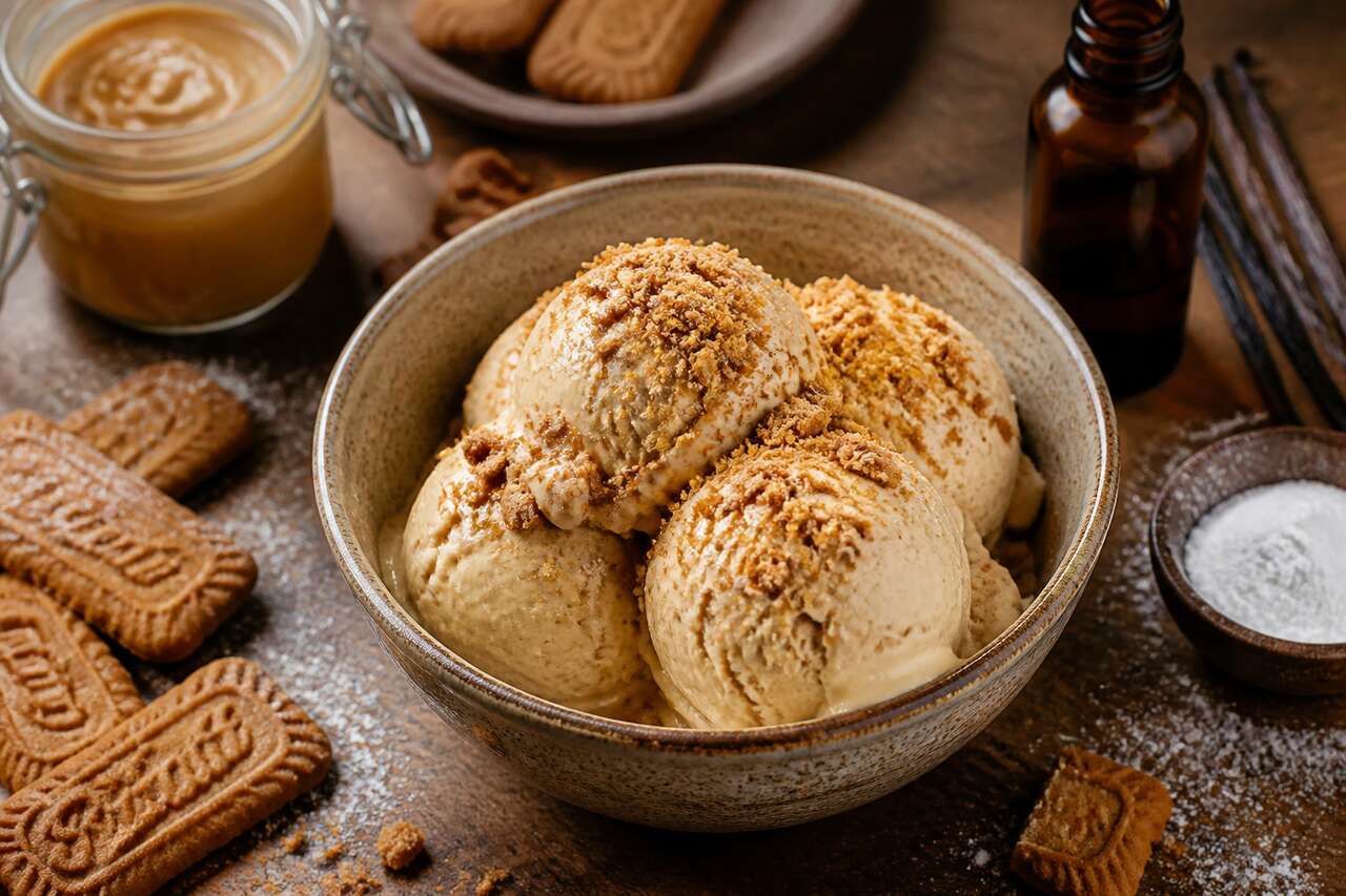 Recette de glace aux spéculoos maison facile et gourmande