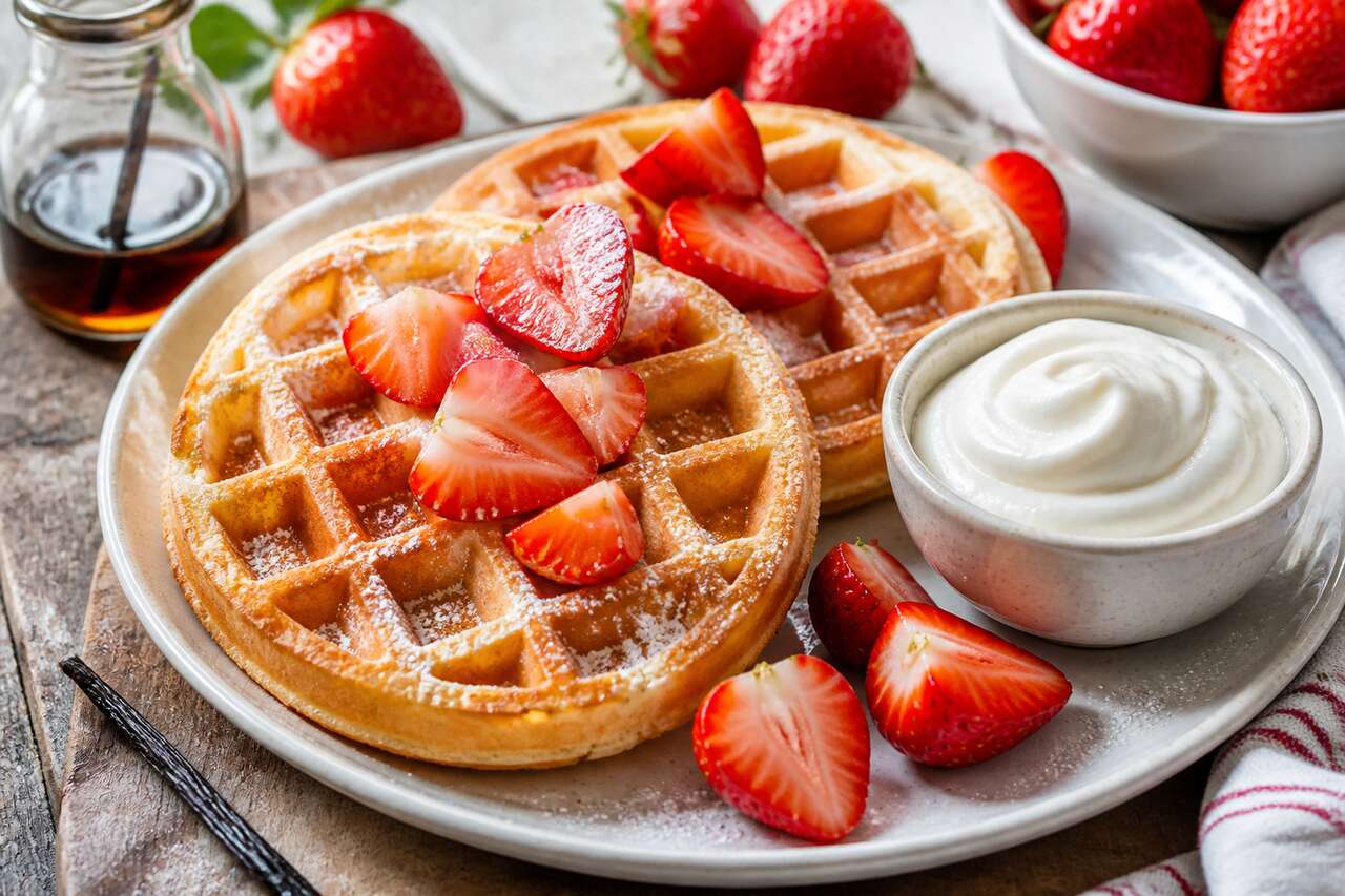 Recette de gaufres aux fraises : un dessert gourmand et facile à réaliser