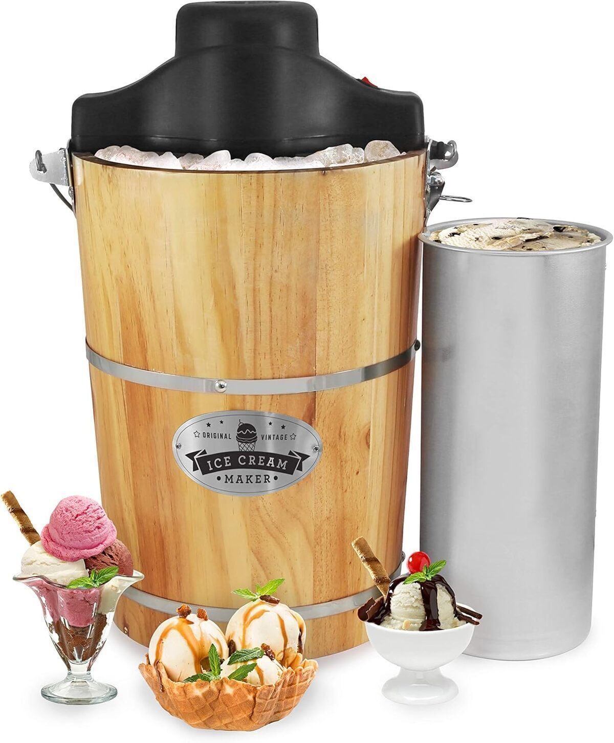 Test de la sorbetière Elite Gourmet EIM916 vintage 5, 7 l