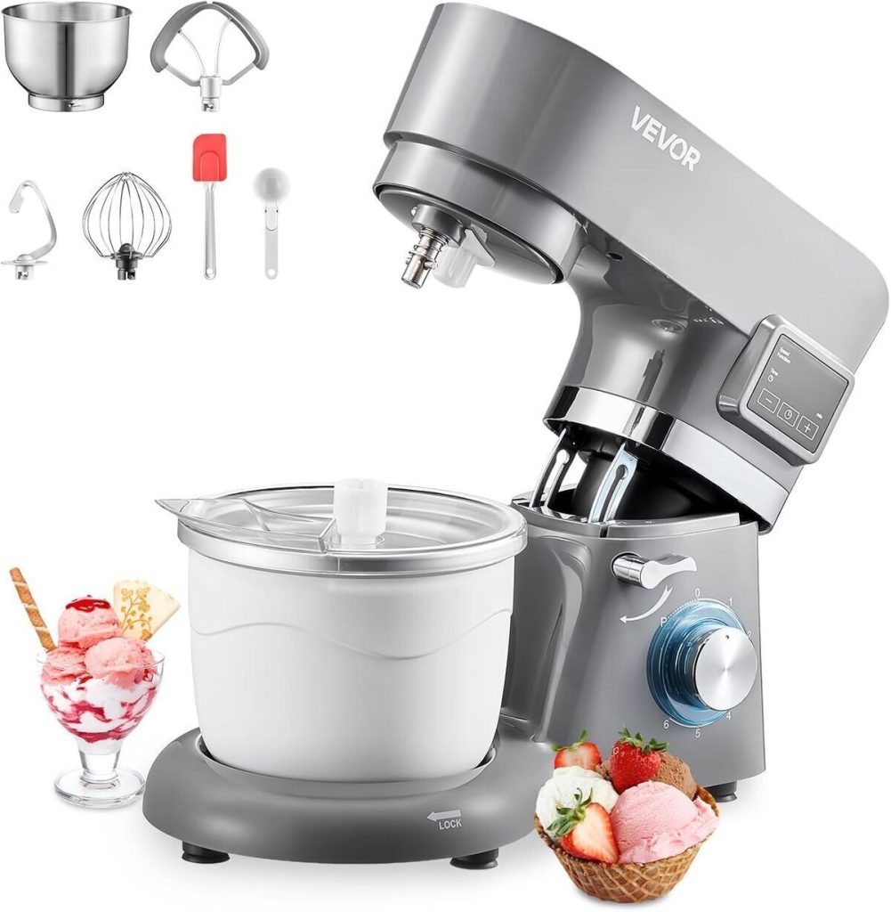 Test de la sorbetière VEVOR 1, 7 L : robot pâtissier polyvalent