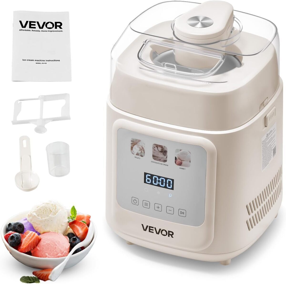 Test de la sorbetière VEVOR professionnelle 2 L 180 W