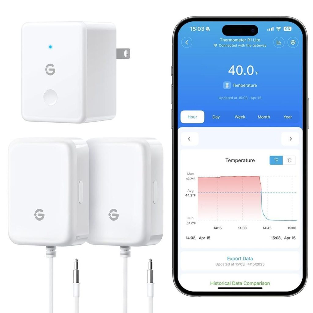 Test du thermomètre WiFi GoveeLife pour réfrigérateur