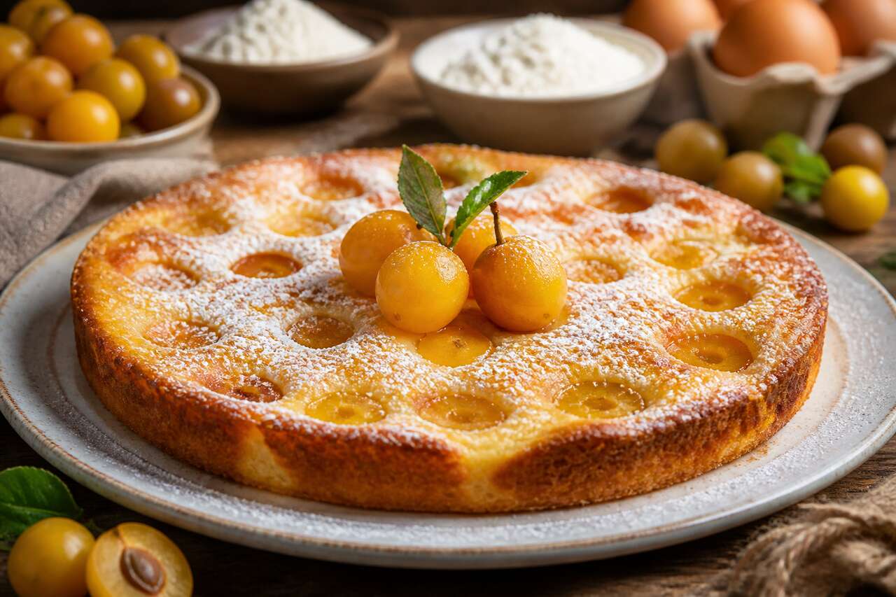 Recette du clafoutis aux mirabelles sans gluten