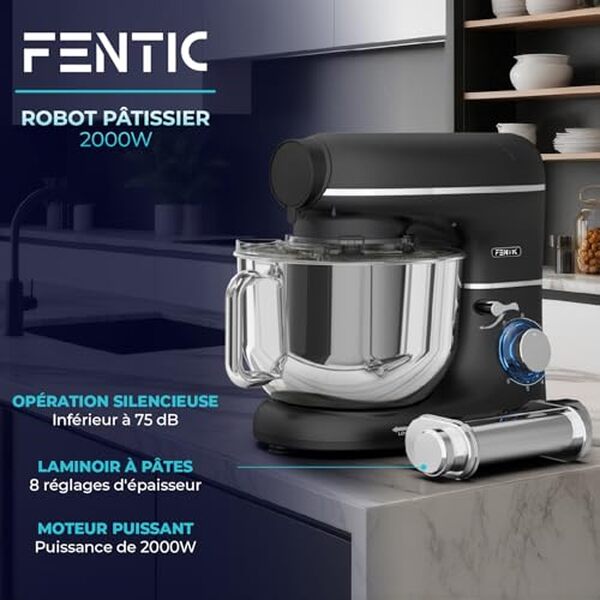 Découvrez notre test détaillé du robot pâtissier Fentic 2000W : performances, fonctionnalités et avis pour bien choisir votre équipement de cuisine professionnel.