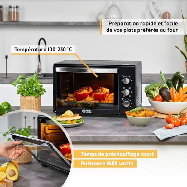 Découvrez notre test complet du mini-four TZS First Austria 1600W. Performances, praticité, avantages et inconvénients pour bien choisir votre appareil de cuisson.
