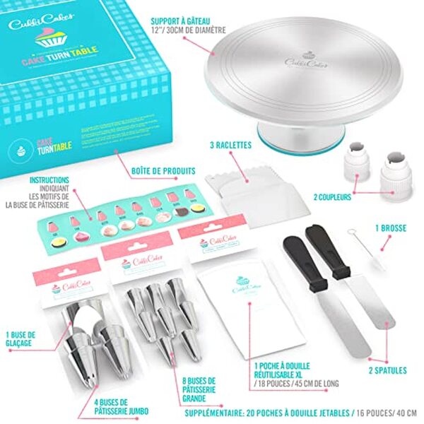 Découvrez notre avis détaillé sur le kit de décoration gâteau CukkiCakes 42 pièces : accessoires de qualité, prix, utilité et conseils pour bien l'utiliser.