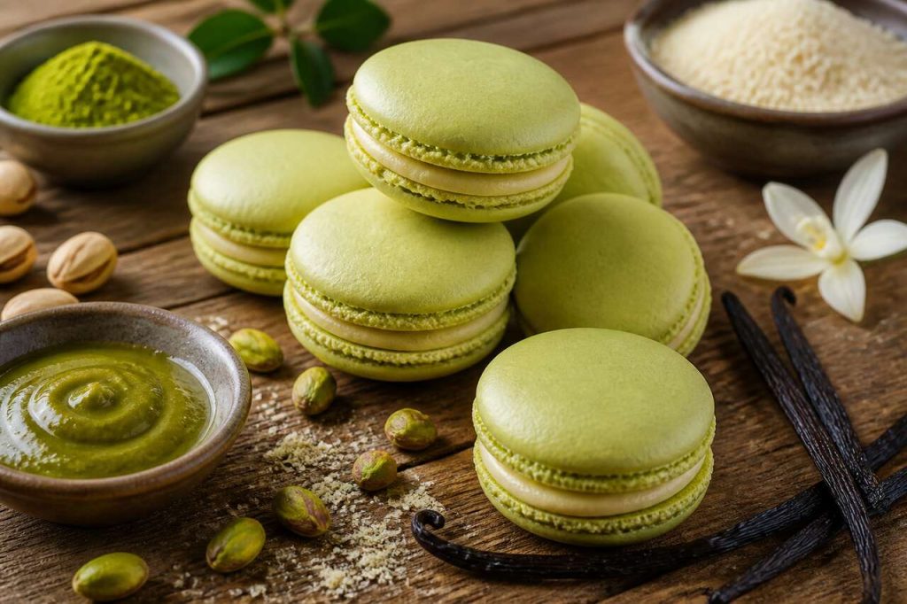 Recette de macarons pistache-vanille faciles et gourmands