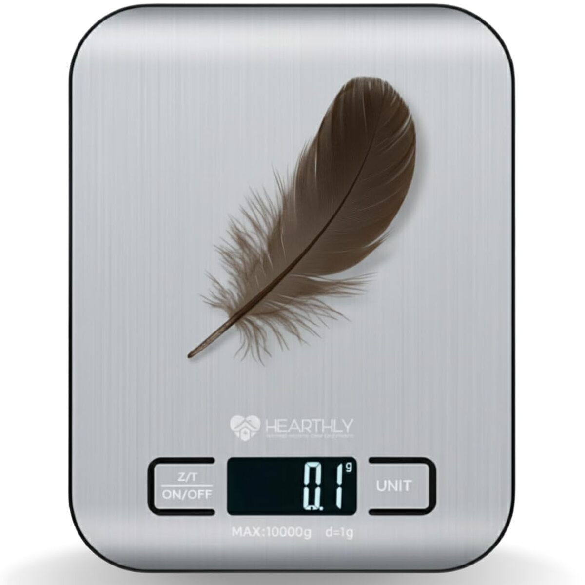 Test de la balance de cuisine numérique hearthly en acier inoxydable 304