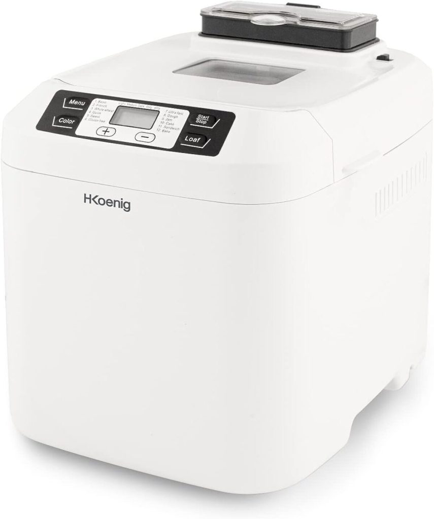 Test : machine à pain H.Koenig BAKE340, écran lcd et gluten free