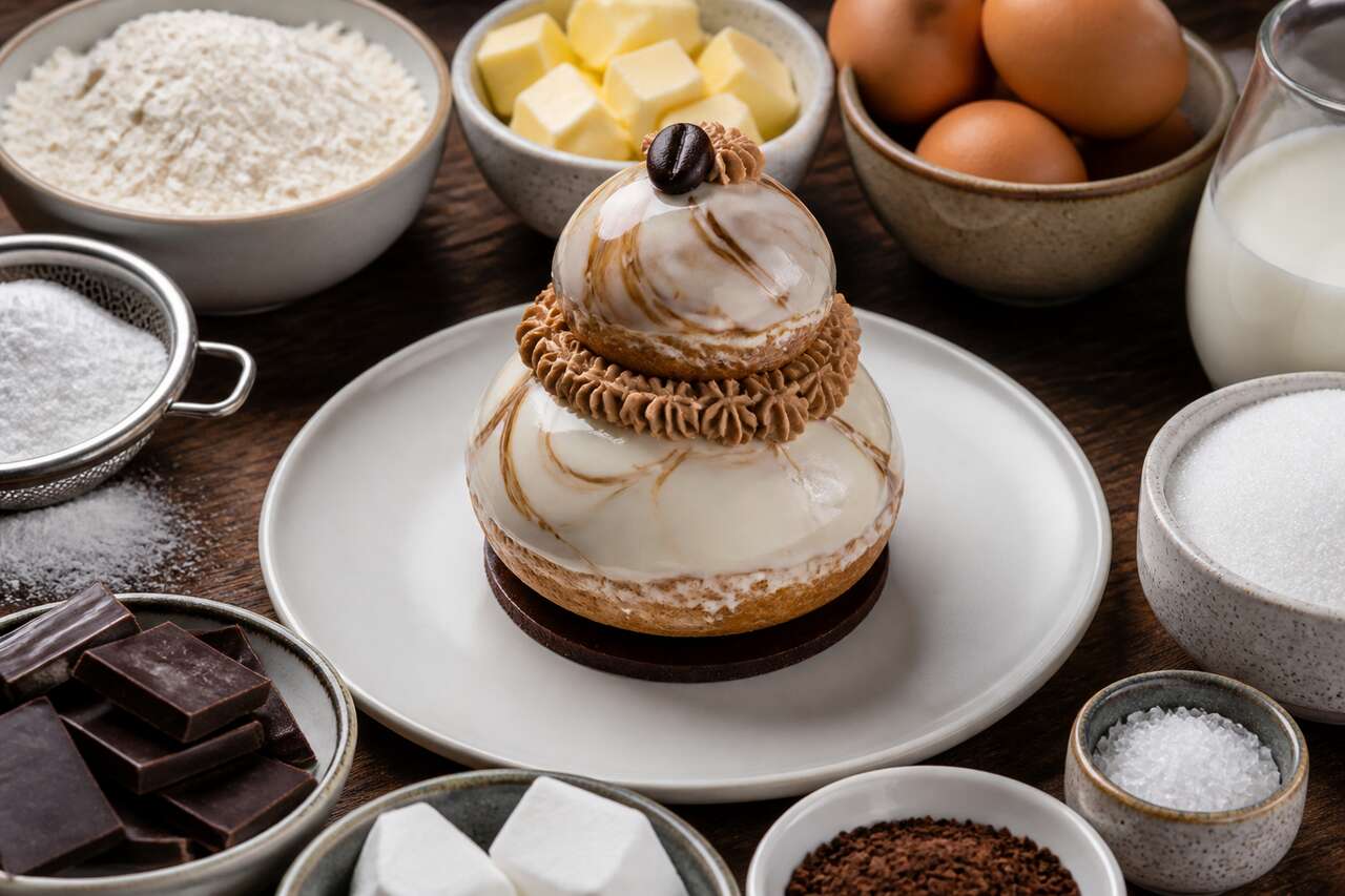 Recette de la religieuse à l'ancienne au chocolat et au café