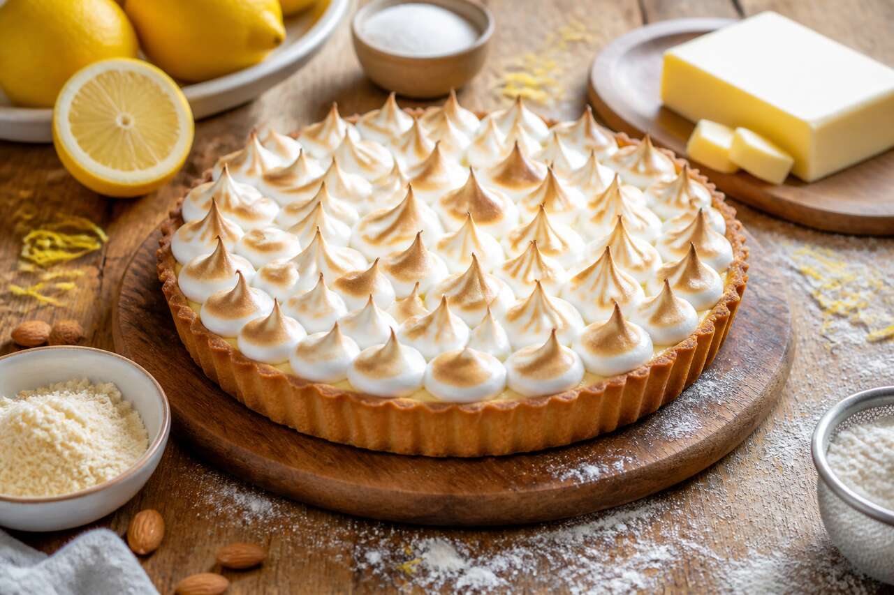 Recette de tarte au citron meringuée avec pâte maison