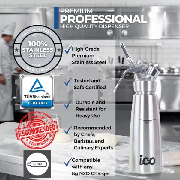 Découvrez notre test détaillé du siphon chantilly ICO inox 500 ml : performances, qualité et avantages pour vos desserts professionnels. Avis d'expert inclus.