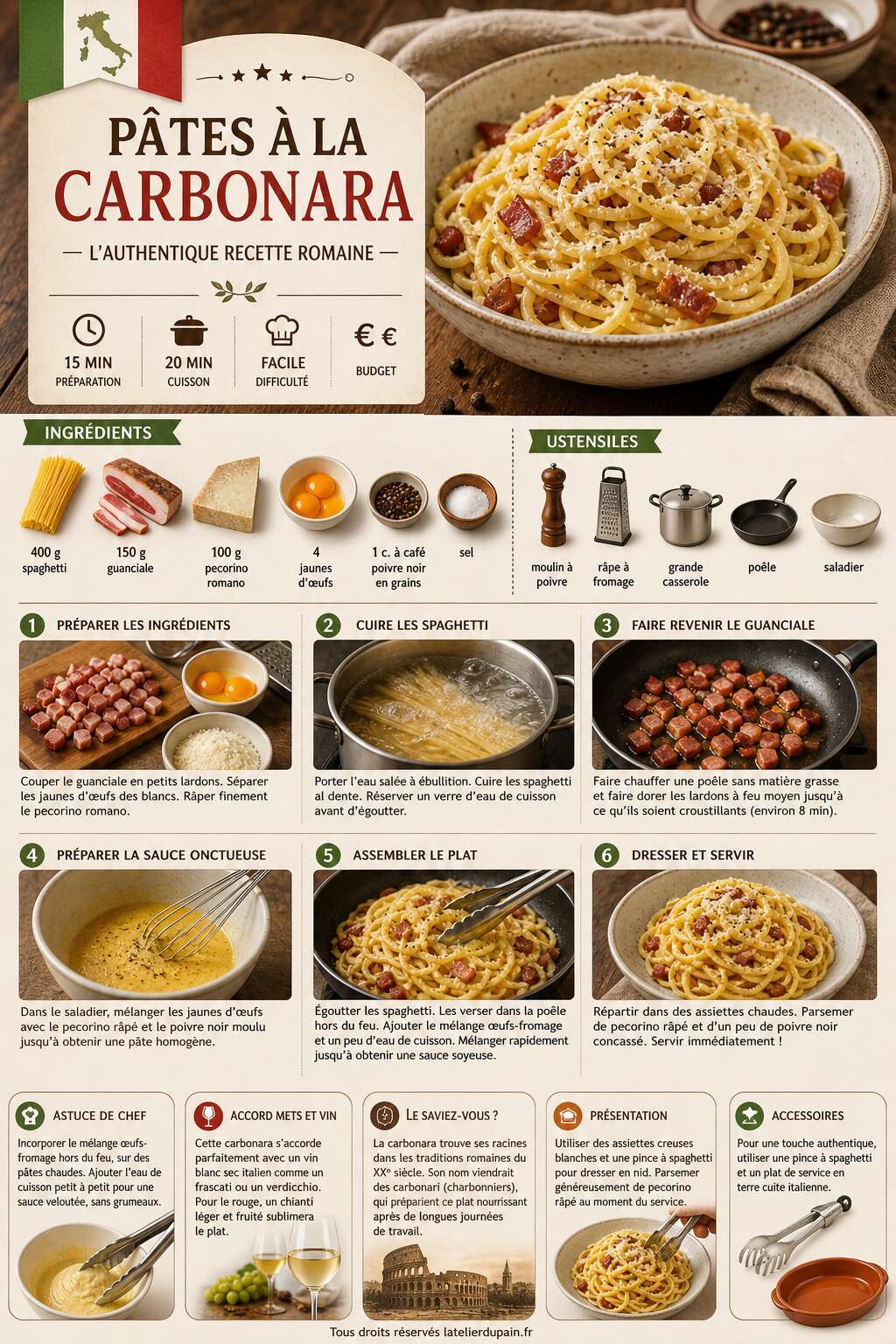 Fiche recette Little Italy dans vos assiettes : recettes italiennes faciles à faire à la maison Fiche recette Little Italy dans vos assiettes : recettes italiennes faciles à faire à la maison