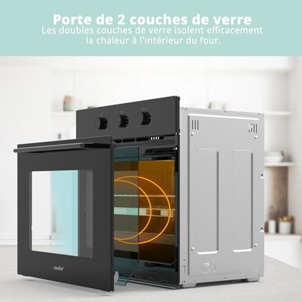 Découvrez notre test complet du four Comfee' CBO60M80M1-BK : performances, polyvalence et design compact. Avis détaillé pour bien choisir votre four.