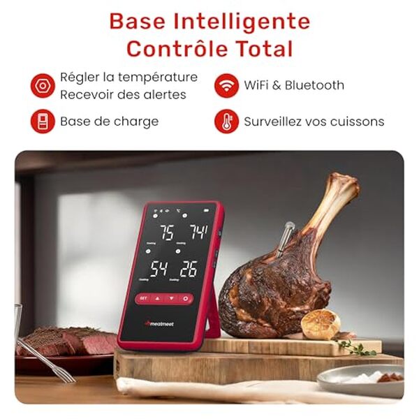 Découvrez notre test détaillé du thermomètre Meatmeet Z Pro : connectivité innovante, précision extrême et performances exceptionnelles pour vos cuissons.