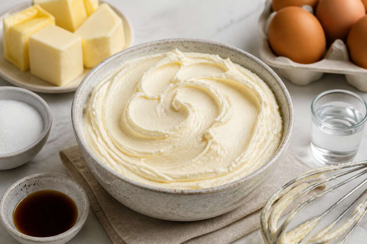Recette de crème au beurre facile et onctueuse