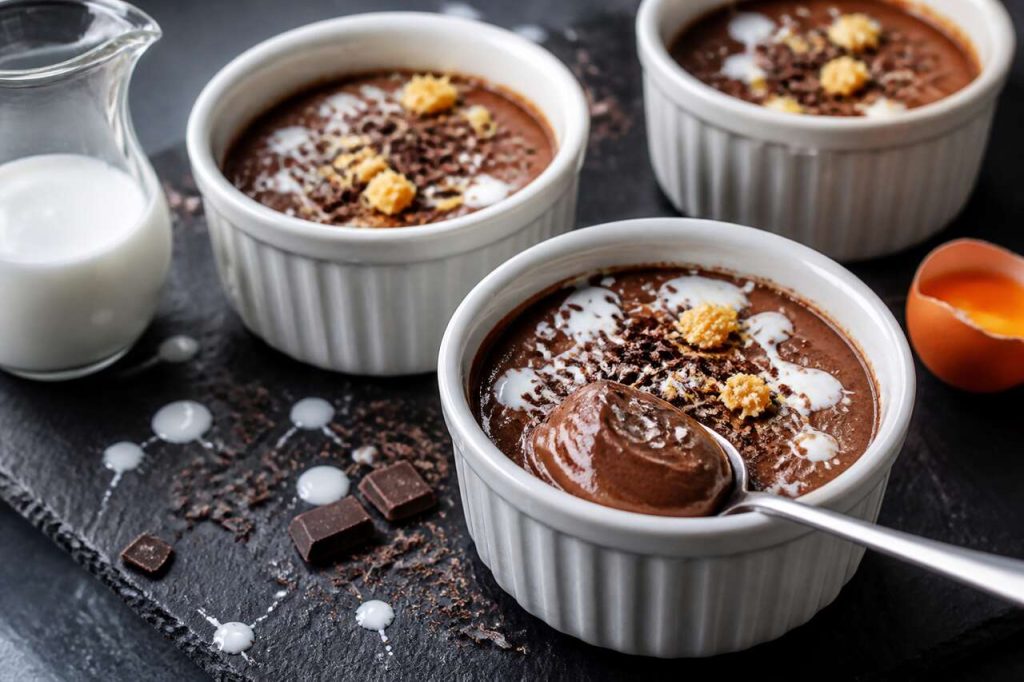 Recette des petites crèmes au chocolat de Trish Deseine