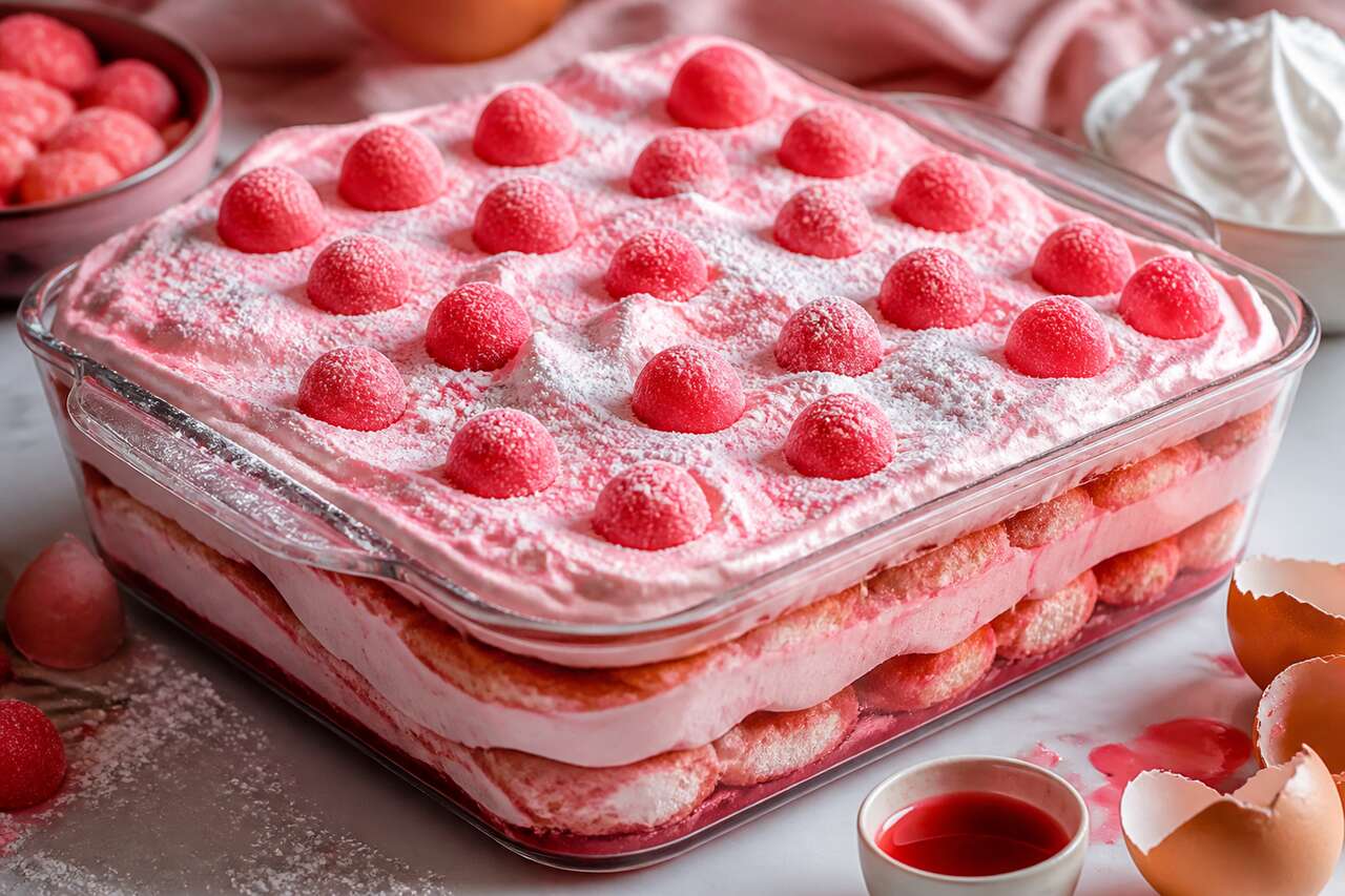 Recette du tiramisu Tagada meringué