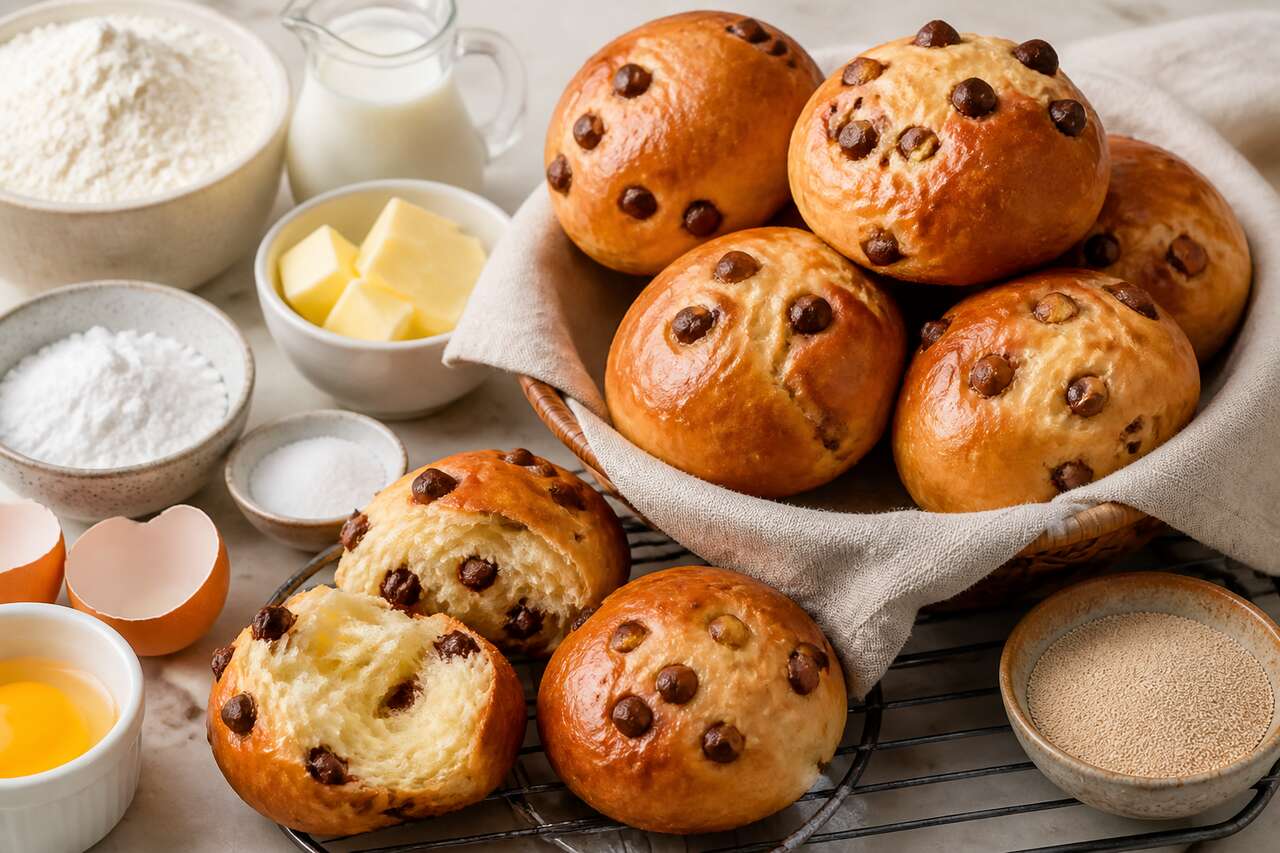 Recette des petits pains au lait aux pépites de chocolat de Gérald