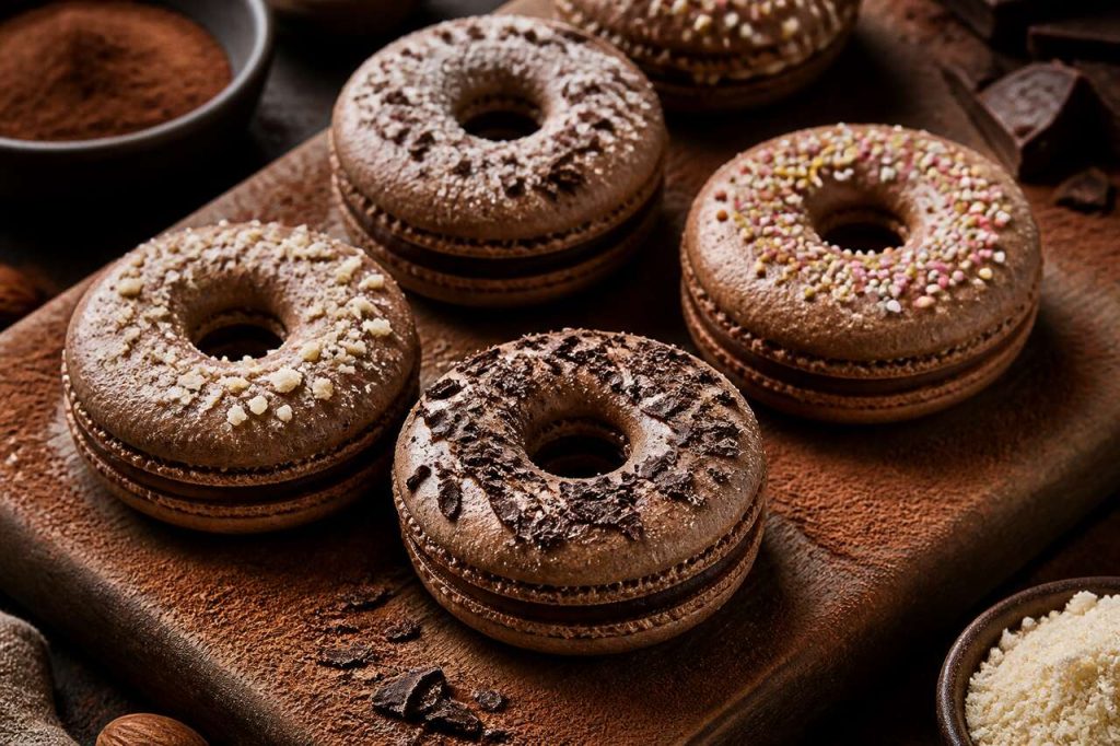 Recette de macarons donut au chocolat