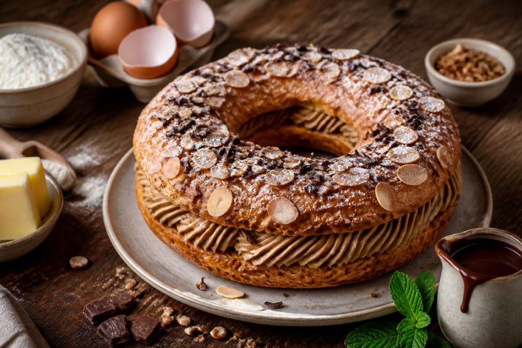 Paris-brest à la crème pralinée et chocolat : la recette gourmande de Salomé