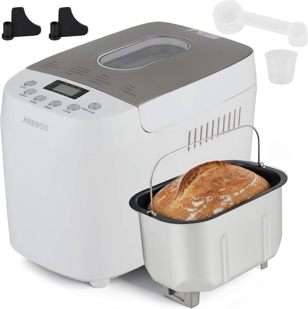 Test de la machine à pain Arebos 1500 g : 15 programmes et écran LCD