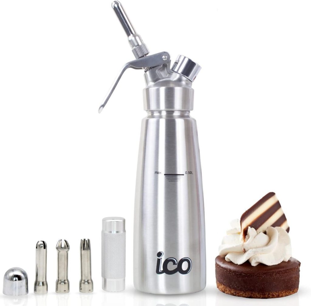 Test du siphon chantilly ICO inox 500 ml : l'outil pro pour vos desserts