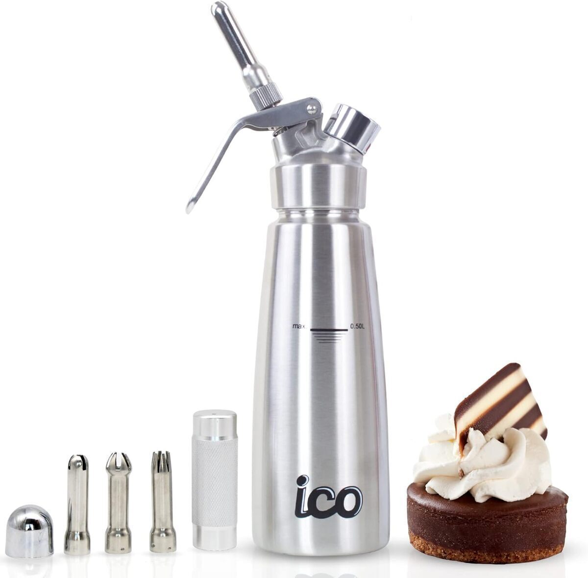 Test du siphon chantilly ICO inox 500 ml : l'outil pro pour vos desserts