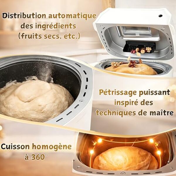 Découvrez notre test détaillé de la machine à pain Kitchen in the box avec ses 12 programmes et sa cuisson 360°. Performances, avantages et inconvénients analysés.