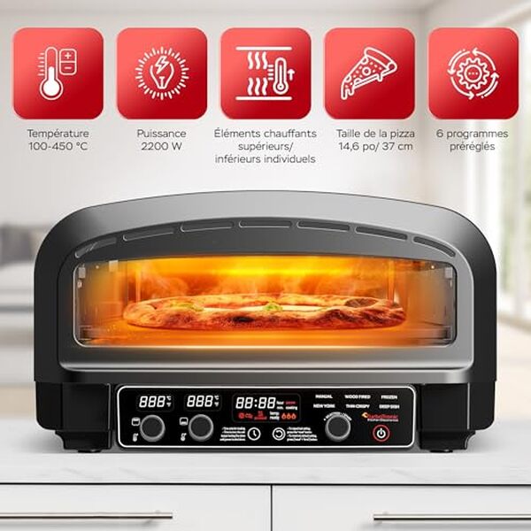Découvrez notre test détaillé du four à pizza électrique New York 2200 W : performances, avantages et caractéristiques pour bien choisir votre four.