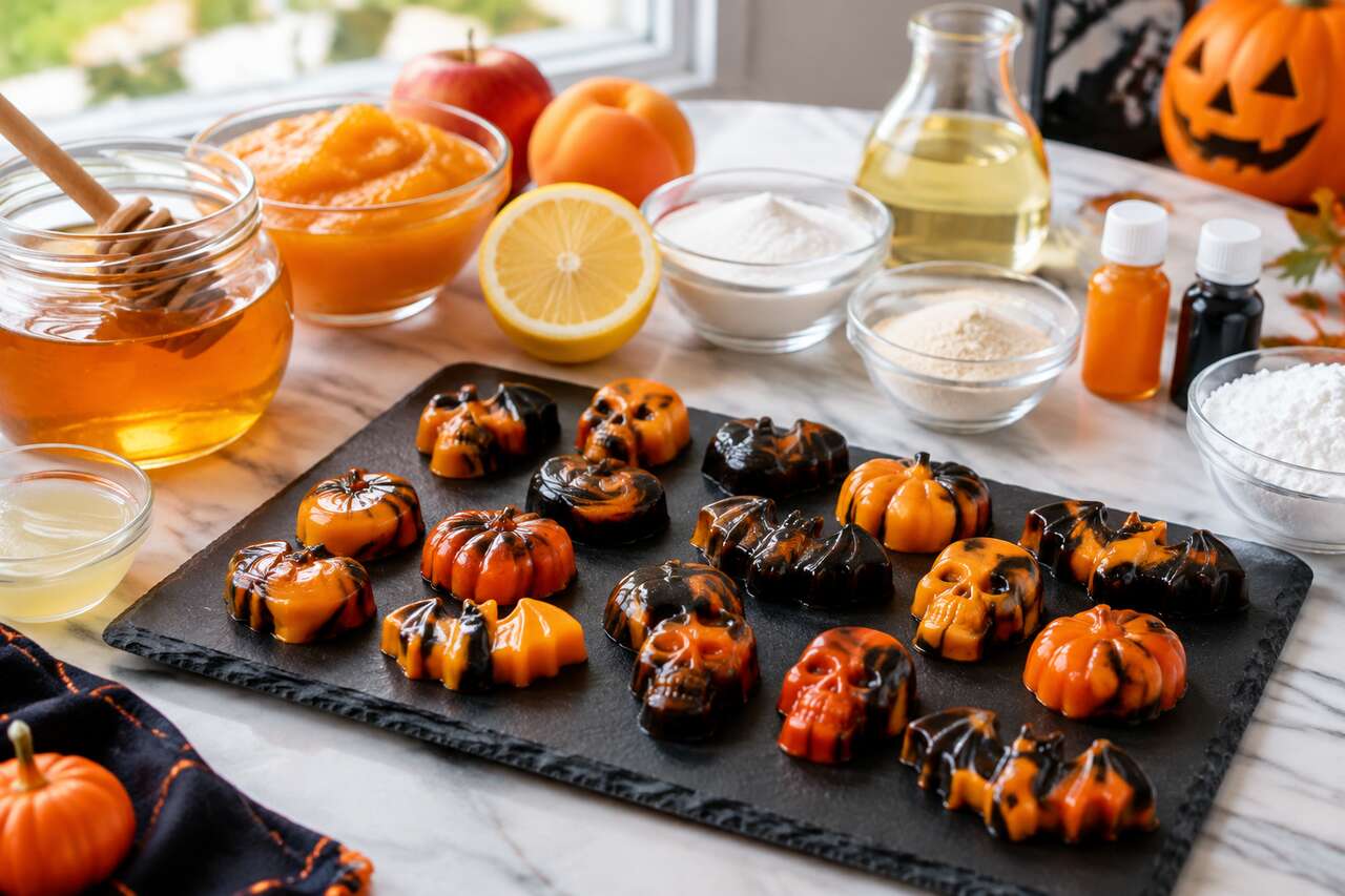 Recette de bonbons d'Halloween maison au miel et aux fruits
