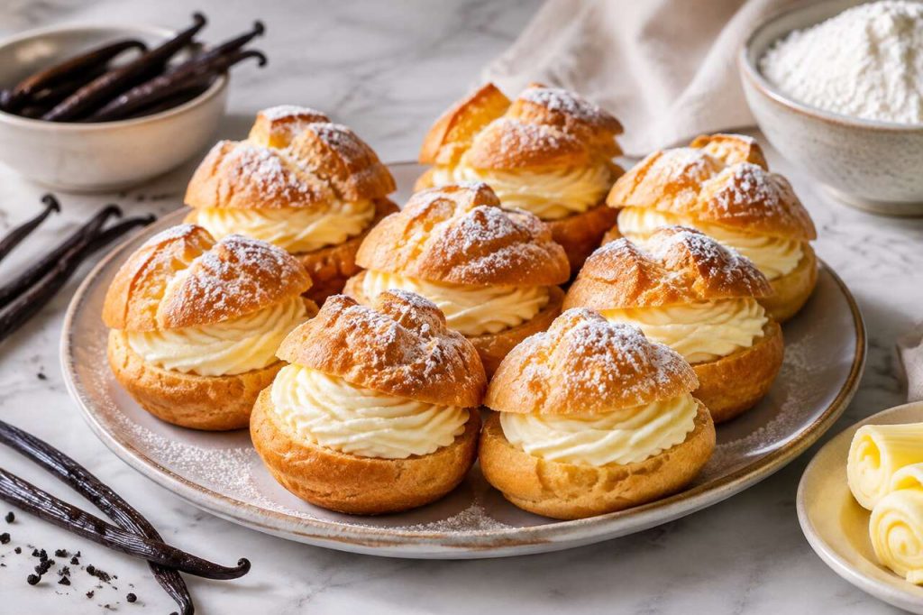 Recette de petits choux à la crème vanille faciles et gourmands