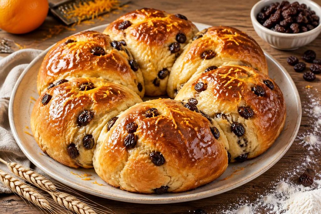 Recette de buns aux raisins moelleux et gourmands
