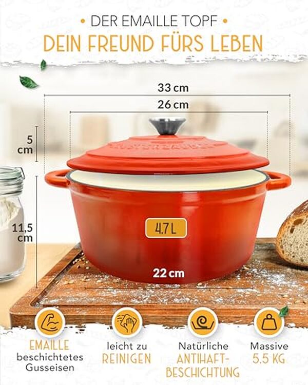 Découvrez notre test détaillé de la casserole à pain en fonte KrustenZauber XXL : performances, avantages et résultats pour vos cuissons au four.
