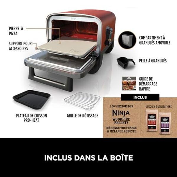 Découvrez notre test détaillé du four à pizza Ninja Woodfire OO101EU. Polyvalent 8-en-1, performances, prix et avis pour choisir votre four extérieur.