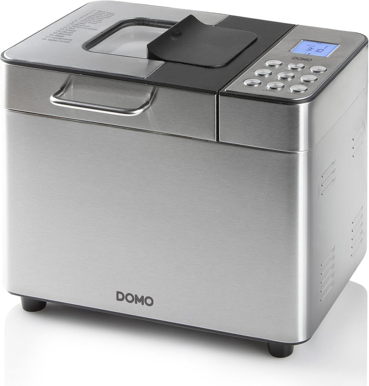 Test de la machine à pain Domo B3971 inox noir