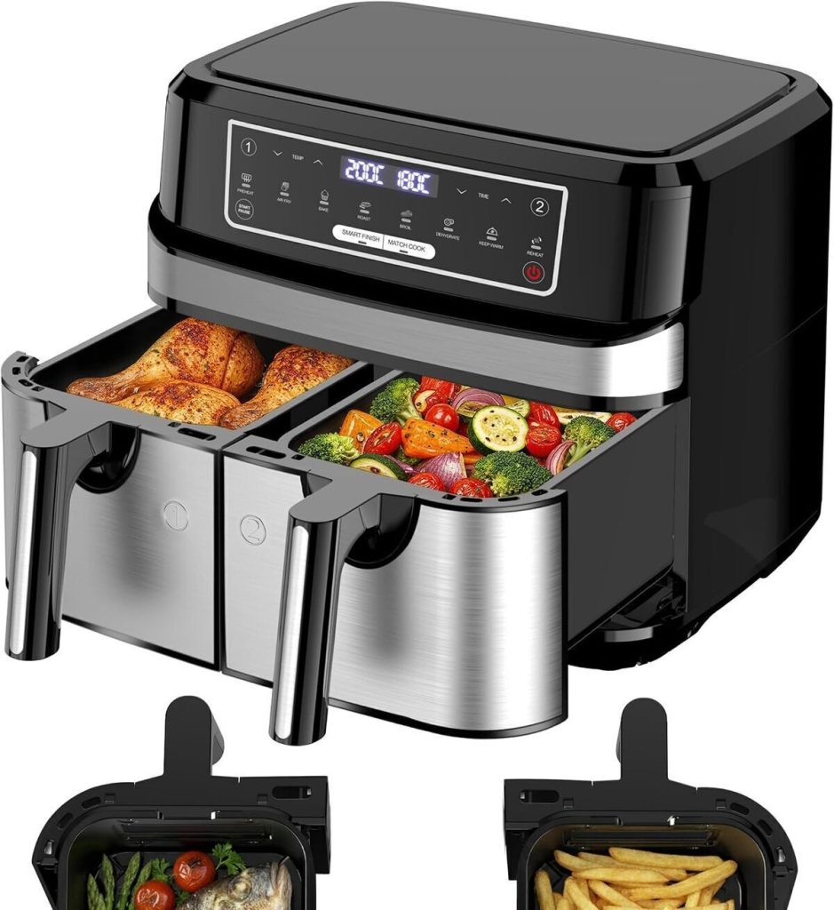 Test de l'air fryer double compartiment : friteuse sans huile 9L