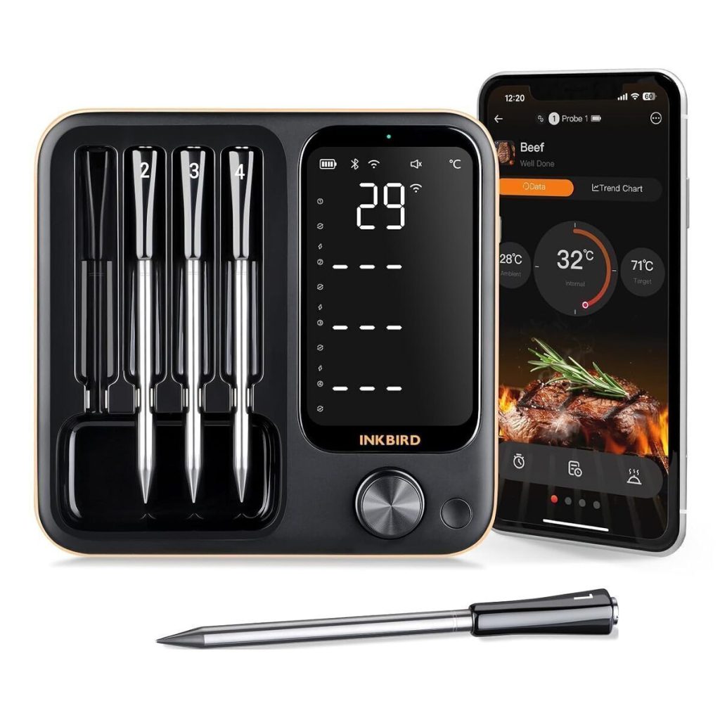 Test du thermomètre connecté Inkbird INT-14-BW pour barbecue et cuisine