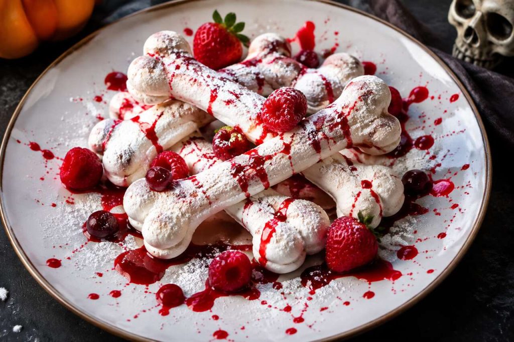 Recette d'os en meringue pour Halloween