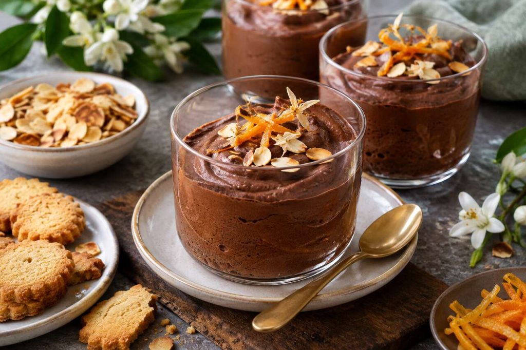 Recette de mousse au chocolat à la fleur d'oranger