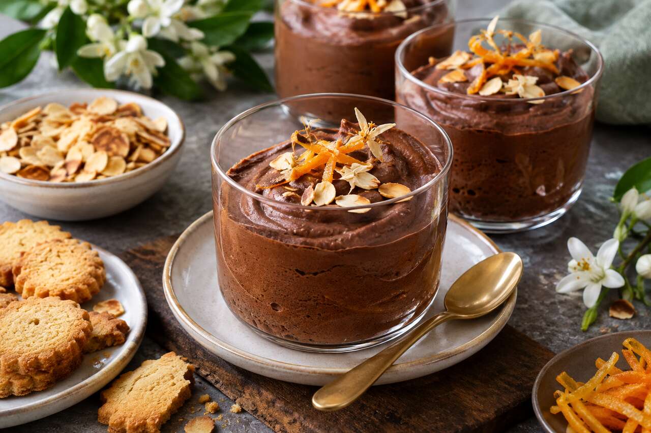 Recette de mousse au chocolat à la fleur d'oranger