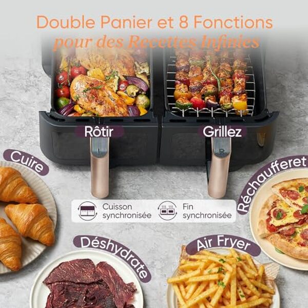 Découvrez notre test détaillé de la friteuse sans huile COSORI 8.5L : performances, rapidité et efficacité énergétique pour des frites croustillantes sans matière grasse. 